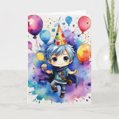 あなた達が満たされた魔法の誕生日を祈る カード (正面)