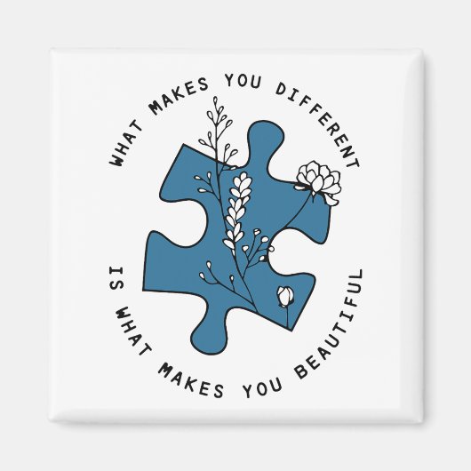 あなた違うを作る自閉症 マグネット (正面)