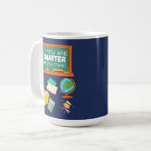 あなた頭が切れるはあなた考えだ コーヒーマグカップ (正面左)