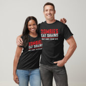 あなた食べの安全な衣装は浅瀬のゾンビ脳 Tシャツ (ユニセックス)