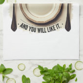あなた食べはそれを好む – メールタイおもしろいム キッチンタオル (折り畳み)