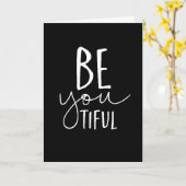 "あなた" は内面も外面も美しい ラブカード カード (黄色い花)