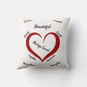 「あなた」は宗教的な感動的聖書の聖句 クッション (裏面)