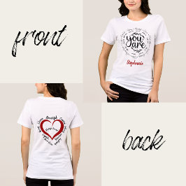 「あなた」は宗教的な感動的聖書の聖句 トライブレンドＴシャツ