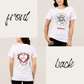 「あなた」は宗教的な感動的聖書の聖句 トライブレンドＴシャツ