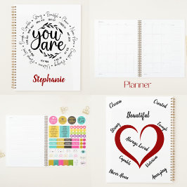 「あなた」は宗教的な感動的聖書の聖句 プランナー手帳