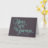 *あなた*は私の*お気に入りの*人"HAPPY ANNIVERSARY カード (黄色い花)