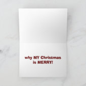 「あなた」は「私のクリスマス」が「メリー」 シーズンカード (内部)