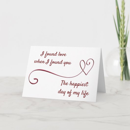 **「あなた」は「私」と結婚します（私はあなたを愛しています）。 カード (正面)