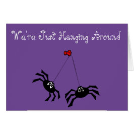 "あなた"カスタマイズ可能なカードw/Spiders及びくもの巣がいかにあるか