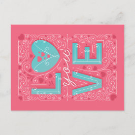 あなた/バレンタインデーの郵便はがきを愛して下さい シーズンポストカード