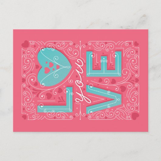 あなた/バレンタインデーの郵便はがきを愛して下さい シーズンポストカード (正面)