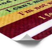 あなた/神は聖書の聖句感動的を言う ポスター (角)