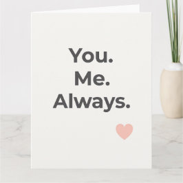 あなた。私。いつだって。バレンタインデーの挨拶 カード