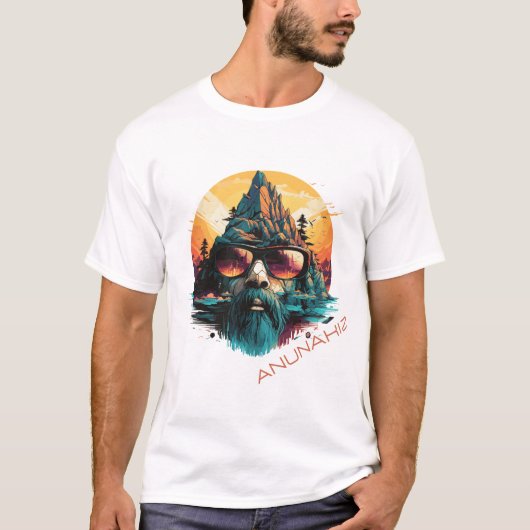 あぬなきつ未来的あぬなきえんき山 Tシャツ (正面)