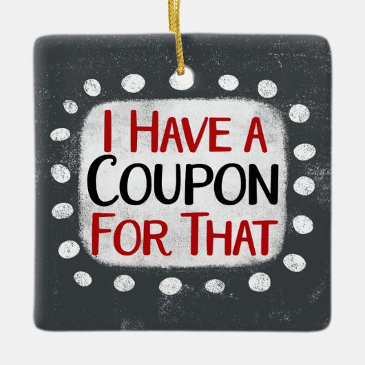 あのオーナメントは利札だ セラミックオーナメント (正面)