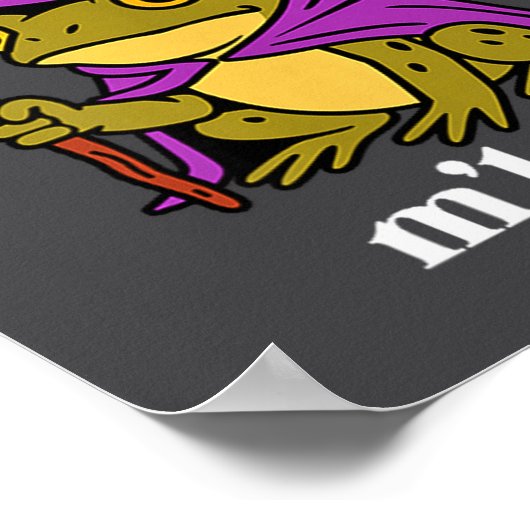 あのカエルのおかしいミーム ウィッチ 自閉症卿様 ポスター (角)