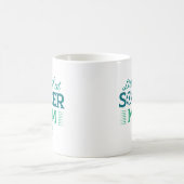 あのサッカーのママの人生を生きる コーヒーマグカップ (中央)