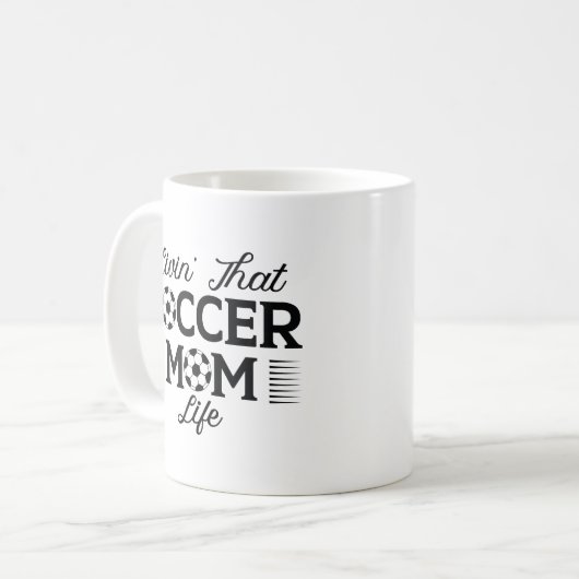 あのサッカーのママの人生を生きる コーヒーマグカップ (正面左)