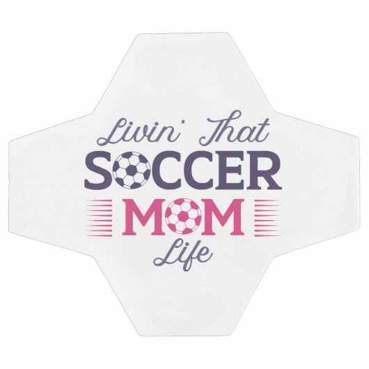 あのサッカーのママの人生を生きる サッカーボール (フラット)