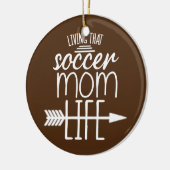 あのサッカーママ引用文ママ引用文ママ セラミックオーナメント (左)