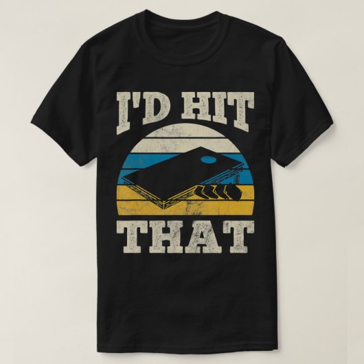 あのバッグ豆コーンホールに行った Tシャツ (デザイン正面)