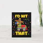 あのピニャータを叩きたい ピニャータ衣装 シンコ・デ・マヨパーティー カード (正面)