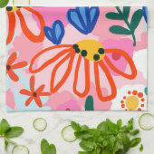 あのフローラ夏感じ金田 キッチンタオル (折り畳み)