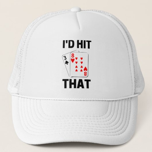 あのブラックジャックのおもしろい賭博ゲーム好きになっちゃった キャップ (正面)