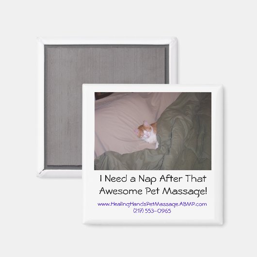 あのペットの後に昼寝素晴らしが必要だ… マグネット (正面/裏面)