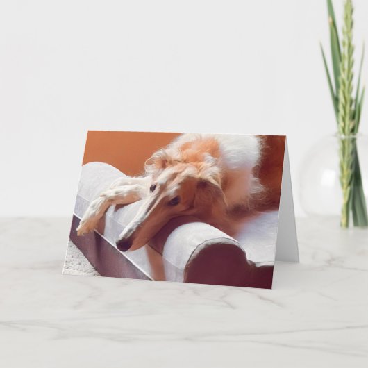 あのボルゾイの顔 案内状 (正面)