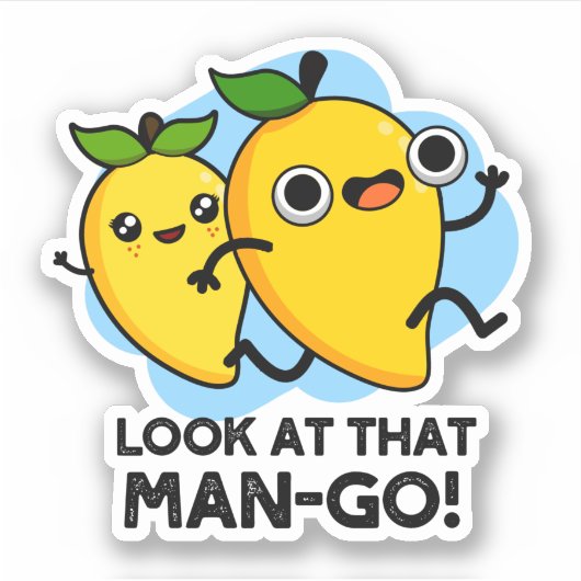 あのマンゴーのフルーツパおもしろいンを見て シール (正面)