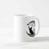 あの人について私と猫が話してる 両面 コーヒーマグカップ (正面右)