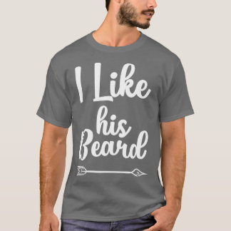 あの人のあごひげには似合おもしろいう夫婦が好きだ Tシャツ