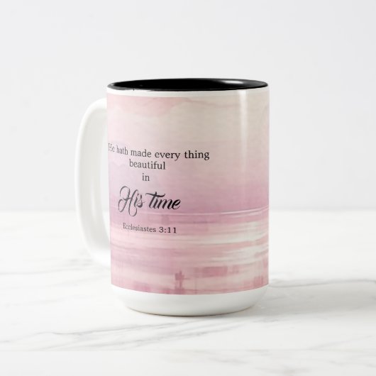 あの人の夕焼けは何でも美しい ツートーンマグカップ (正面左)