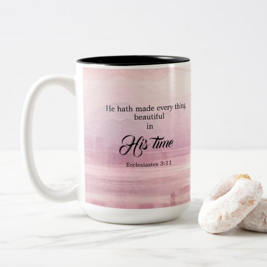 あの人の夕焼けは何でも美しい ツートーンマグカップ (ドーナツ)