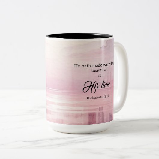 あの人の夕焼けは何でも美しい ツートーンマグカップ (正面右)