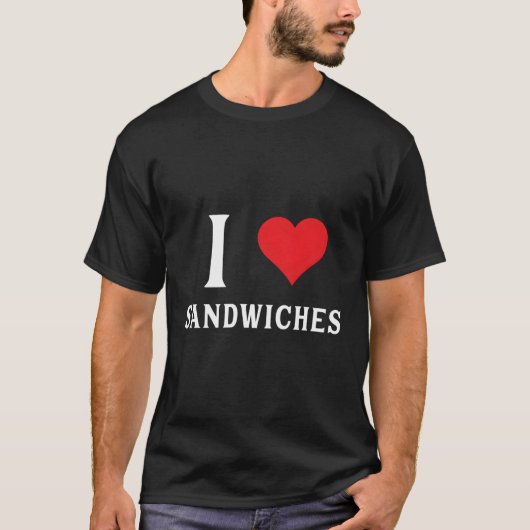 あの人はサンドイッチが好きだ Tシャツ (正面)