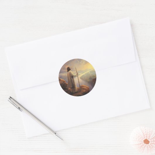 あの人はステッカーが上がった ラウンドシール (封筒)