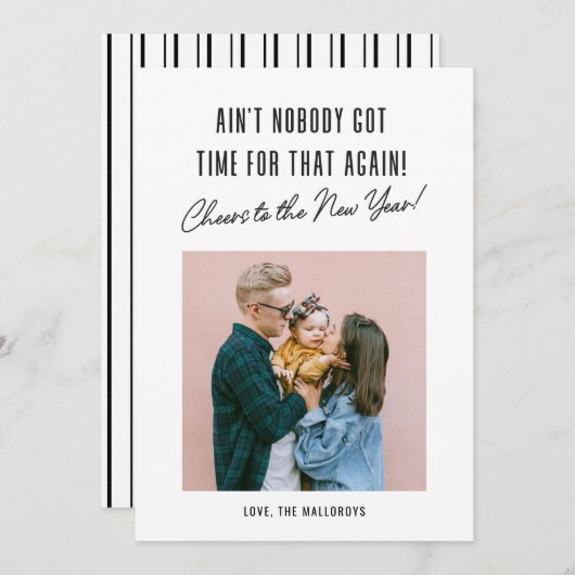 あの写真を撮る時得間がない年賀状 シーズンカード (正面/裏面)