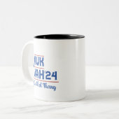 あの切り株にホーク・ツシ大統領のュの唾 ツートーンマグカップ (正面左)