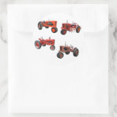 あの古い赤いトラクターを愛する ラウンドシール (バッグ)