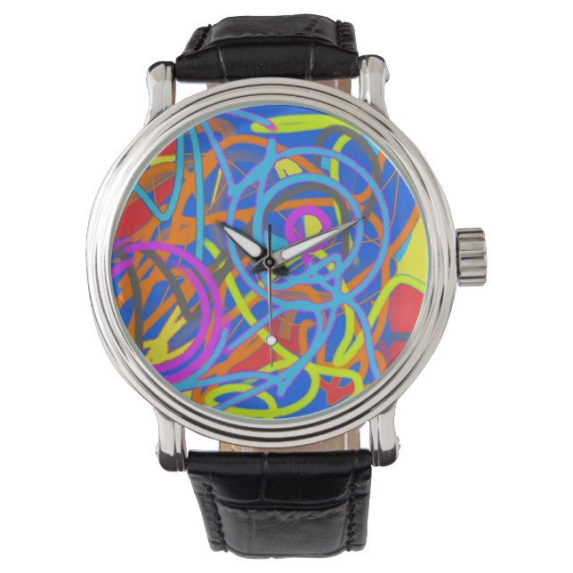 あの変な店絵を描は逆さまだ 腕時計 (正面)