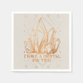 あの太陽の月の神秘的な輝きに結晶を持っている スタンダードカクテルナプキン (正面)