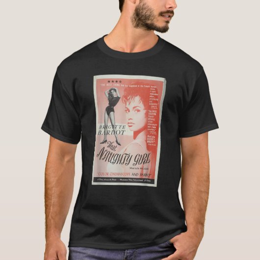 あの女いけなの子ヴィンテージ映画ポスター Tシャツ (正面)