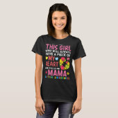 あの女の子がママ自閉症って呼んでる Tシャツ (正面フル)