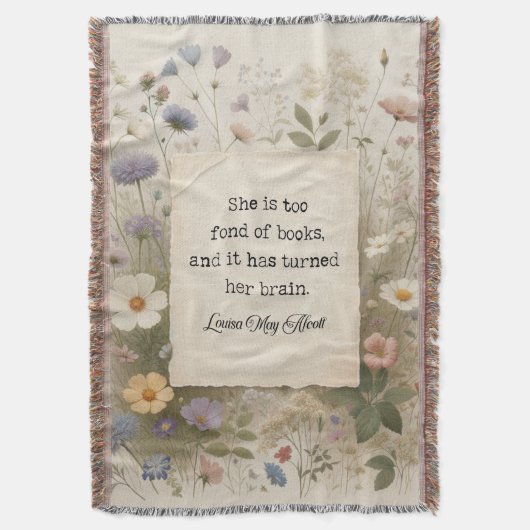 あの女はフローラ毛布が好きだ | 小W スローブランケット (正面縦)