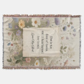 あの女はフローラ毛布が好きだ | 小W スローブランケット (正面)
