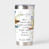 あの女は力ずくで着ているパーソナライズされた 保温保冷タンブラー (左面)