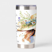 あの女は力ずくで着ているパーソナライズされた 保温保冷タンブラー (背面)